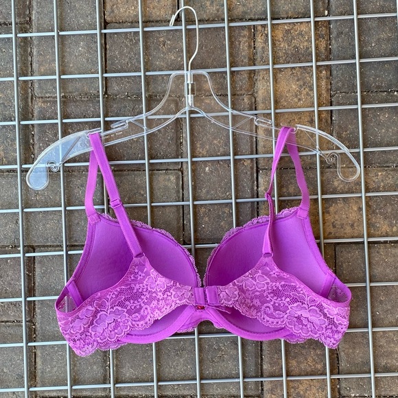 Plus Size 38B Lace Dream Angels Padded Push Up Bra - Picture 2 of 3